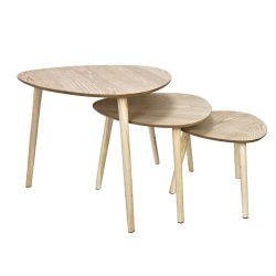 Light Side Table Set of 3
