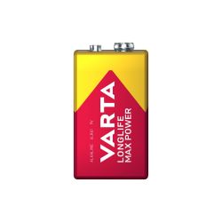Varta 9V Longlife Max Power Alkaline Battery 6LR61 Pack of 1