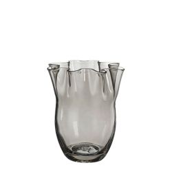 Pollie Vase Glass Grey