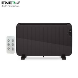 Smart WiFi Electric Radiator Heater Black Body 2000W