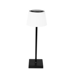 Wireless LED Table Lamp 4W, CCT & Dimming, Black Body, IP44 - Rechargeable & Portable Outdoor Lamp