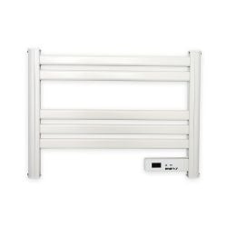 Infrared Heating Towel Rail LED Screen with BS plug 1.2 m for Bathroom IP24 White