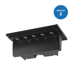 Pack of 2 Solar Step Wall Lights, Colour Switchable 6000K & 3000K