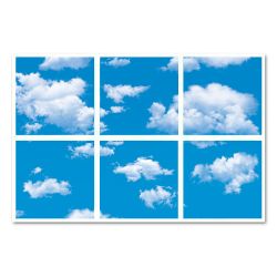 SKY Cloud LED Panel 3D version, 60x60cms, 40W, 6 pcs set