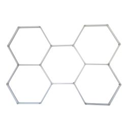 150W Hexagon Shape Showroom LED Lights with 5 Hexagons, RGB Colour, Remote Control
