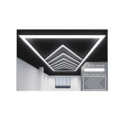 432W Designer Ceiling Lights with Frame, 6 Arrow and Border