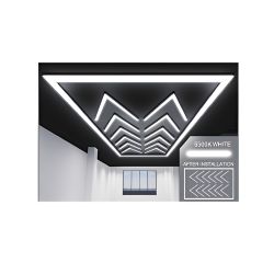 432W Designer Ceiling Lights with Frame, 12 Arrow and Border