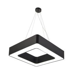 60W Hollow Square Pendant Light, Modern Minimalist Design