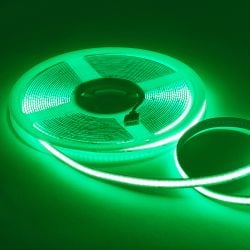 5 meters COB LED Strip Light 24V, Green, IP20