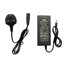 24V 3A Max 72W Plastic Plug & Play Power Adapter UK