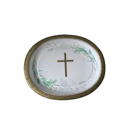 COMMUNION PLATTER GOLD 31CM 5PCS