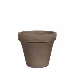 Basalt Round Plant Pot Grey 17.5cm