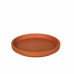 Antique Round 17cm Terracotta Plate