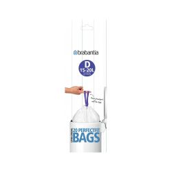 Brabantia PerfectFit Bin Liners (D) 15-20 Litre - 20 bags