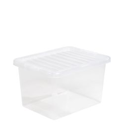 Crystal 25L Box & Lid Clear