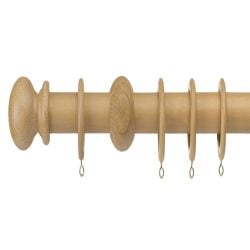 Woodies 28mm Wood Pole Natural 180cm