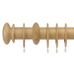 Woodies 28mm Wood Pole Natural 120cm