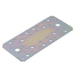 Flat Perforated Plate 90 x 200 x2.5mm Zinc Plated