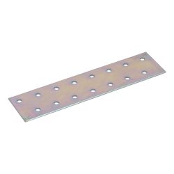 Flat Perforated Plate 40 x 160 x 2.0mm Zinc Plated