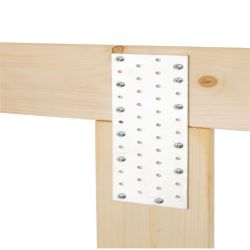 Flat Perforated 60 x 200 x 2.0mm Zinc Plated