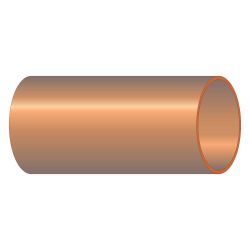 2.75M Length 3/4" Copper Tube