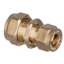 Metric Compression Fittings - 15mm x 10mm Reducing Straight Coupling 610