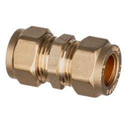 Metric Compression Fittings - 15mm Straight Coupling 610