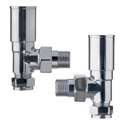 Plumbing Valves - Angle Pattern Towel Rail Rad. Valve Kit CP