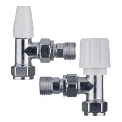 Plumbing Valves - Angle Pattern Standard 1/2" Comp. Rad. Valve Kit