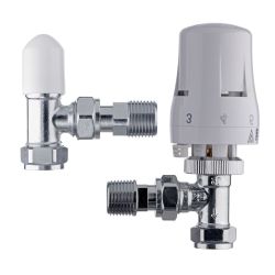 Plumbing Valves - Angle Pattern thermostat ic Rad. Valve Kit