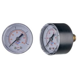 Plumbing Valves - 1/4" Pressure Gauge 0-6 Bar Back Inlet