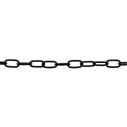 Round Wire Chain, Black, 2,0Mm, 2,5M