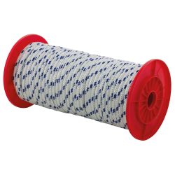 Pes Braided Rope, White/Blue 10Mm