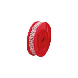 Pp Rope Braided With Core, White/Red 3Mm