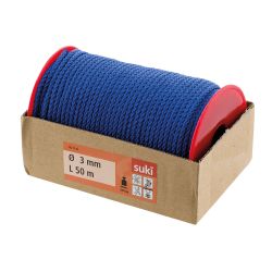 Pp Rope, Plaited, Blue, 3Mm