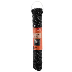 Pp Reflect Cord, Black, 4,8Mm,  15M