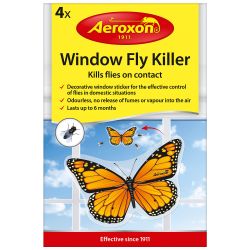 Aeroxon Window Fly Killer Butterfly Pack 4