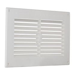 Ventilation - 9 inch x 6 inch  White Plastic Vent