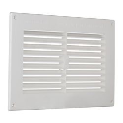 Ventilation - 9 inch x 9 inch White Plastic Vent