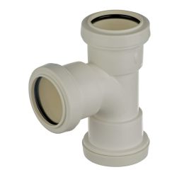 Push Fit Waste Fittings -  32mm 90 Degree Swept Tee