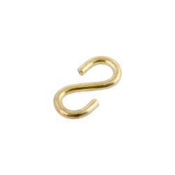 S-Hook, Brass Plated 3,0X 30Mm