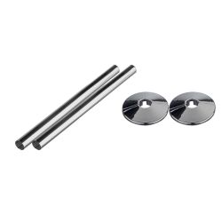 Towel Rail Pipe Cover Kit Chrome
