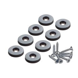 Fix-O-Moll Ptfe Glider With Screw Grey 22mm (8)