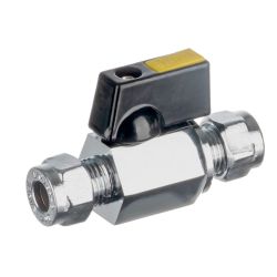 Gas Fittings - 10mm C x C Lever Action Mini Ballvalve