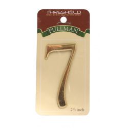 Gold Effect Pullman House Number - 7