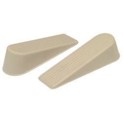 Select Rubber Door Wedge - Almond 2 Pack