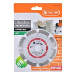 Tactix Diamond Blade 115Mm(4-1/2") Hot Press Dry