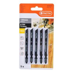 Tactix 100mm Jig Saw Blades - 5 Piece