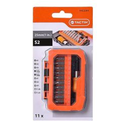 Tactix 11Pc Bit Set W Quick Chuck Sl/Ph/Pz/Torx