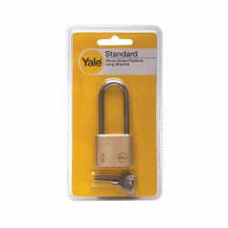 Yale 40mm Long Shackle Brass Padlock